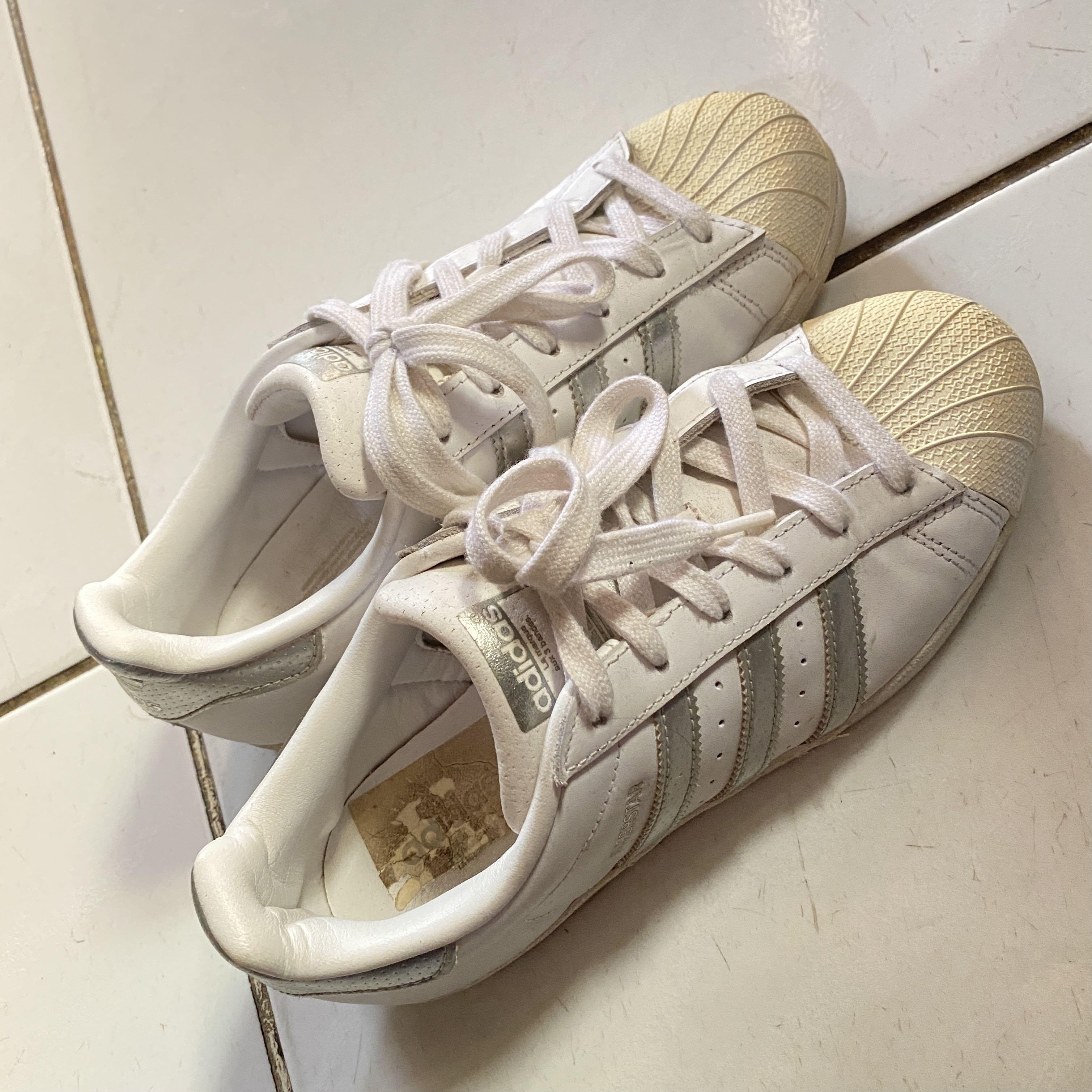 Adidas superstar sales putih silver