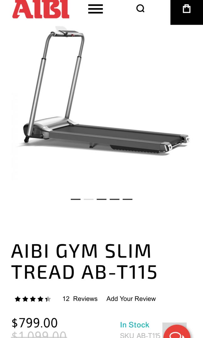 AIBI GYM SLIM TREAD AB T115 Sports Equipment Exercise Fitness Cardio Fitness Machines on Carousell