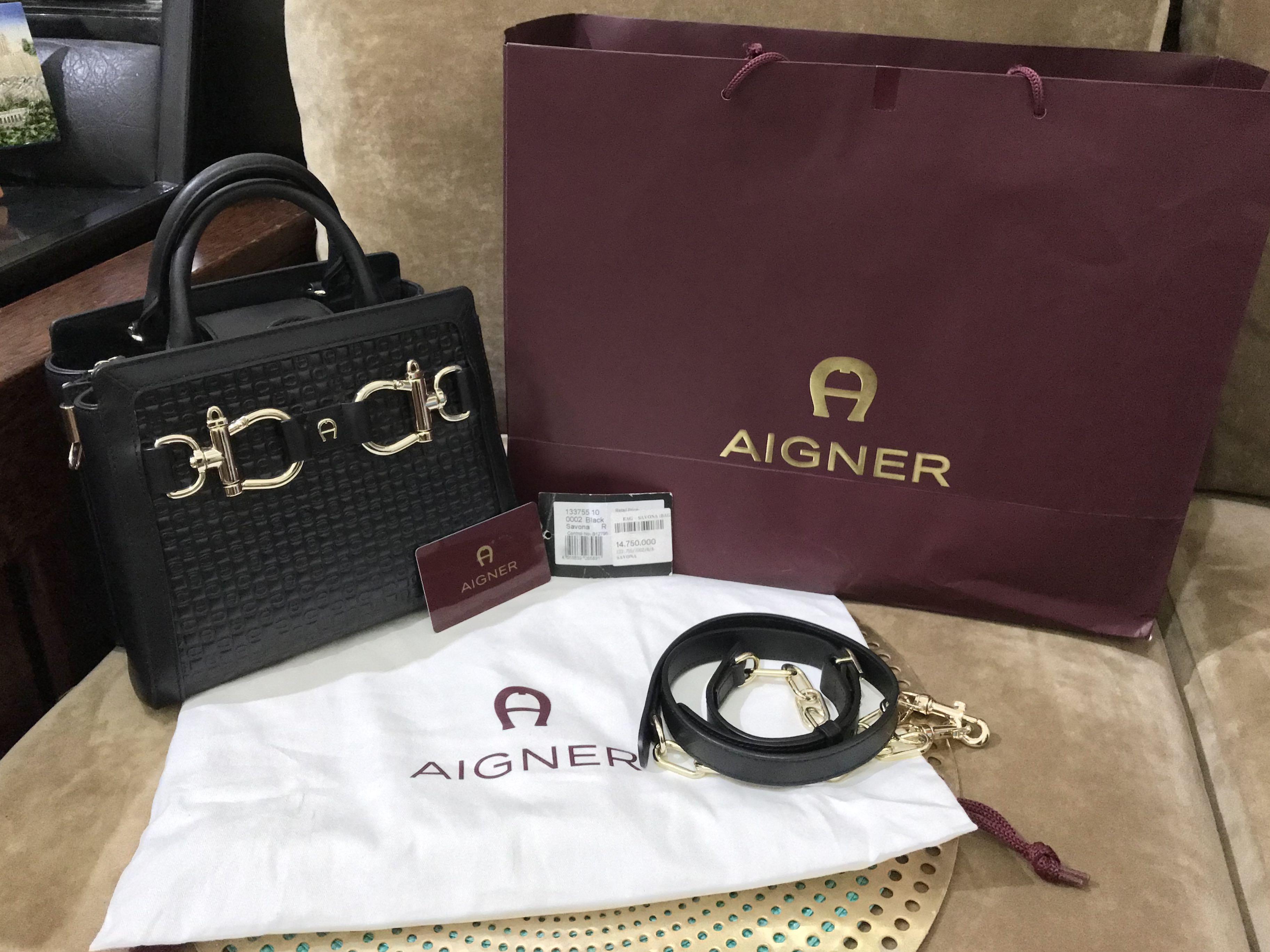 Aigner Black Savona Small
