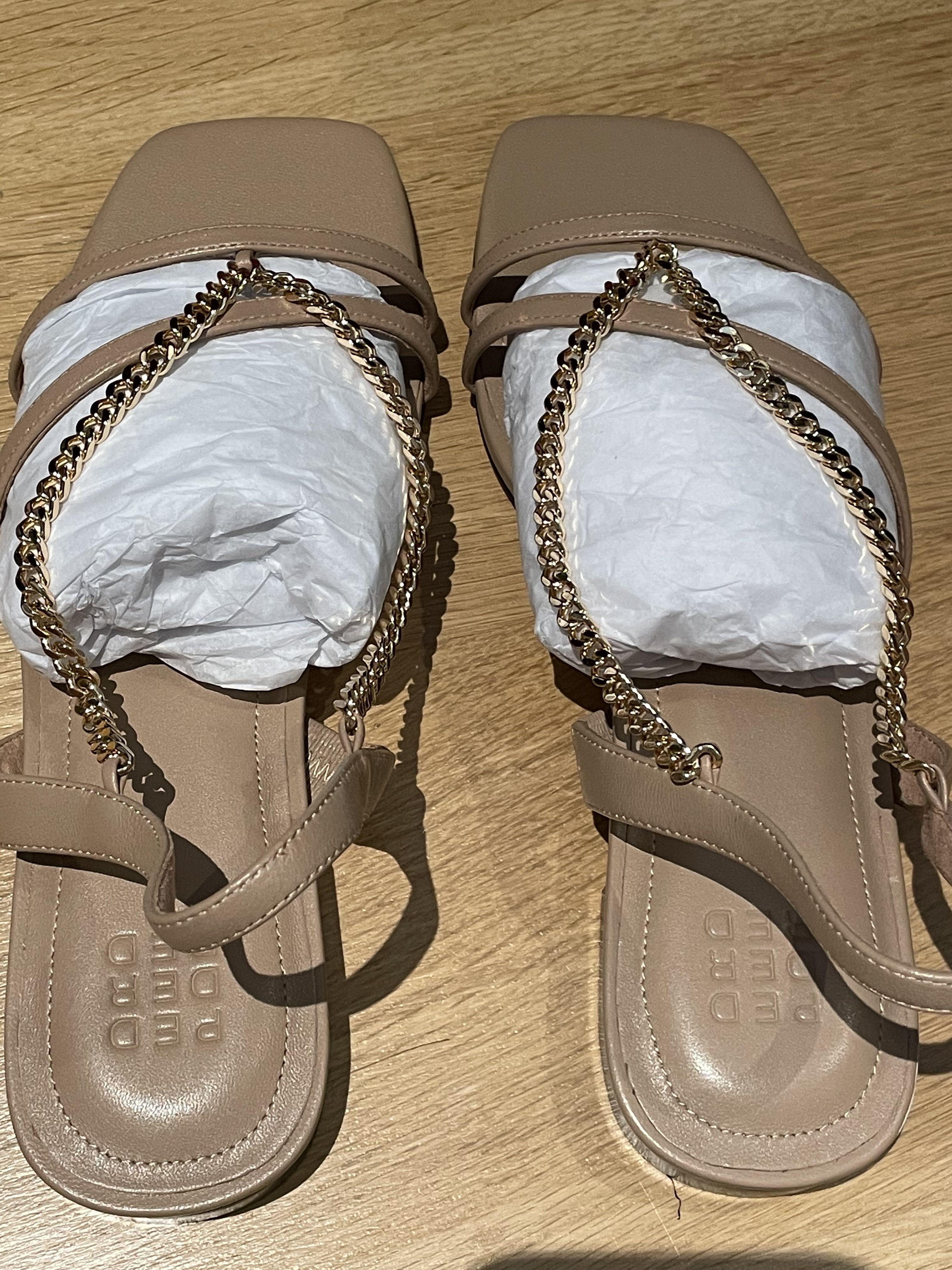 Red brand outlet sandals