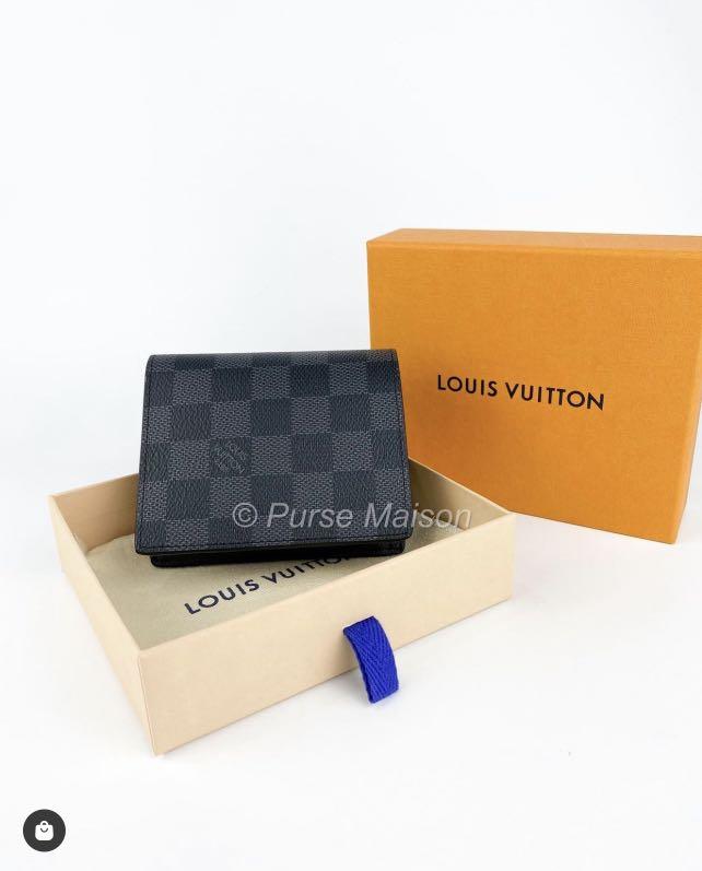 Brand new!Louis Vuitton compact 6cc men's wallet damier graphite