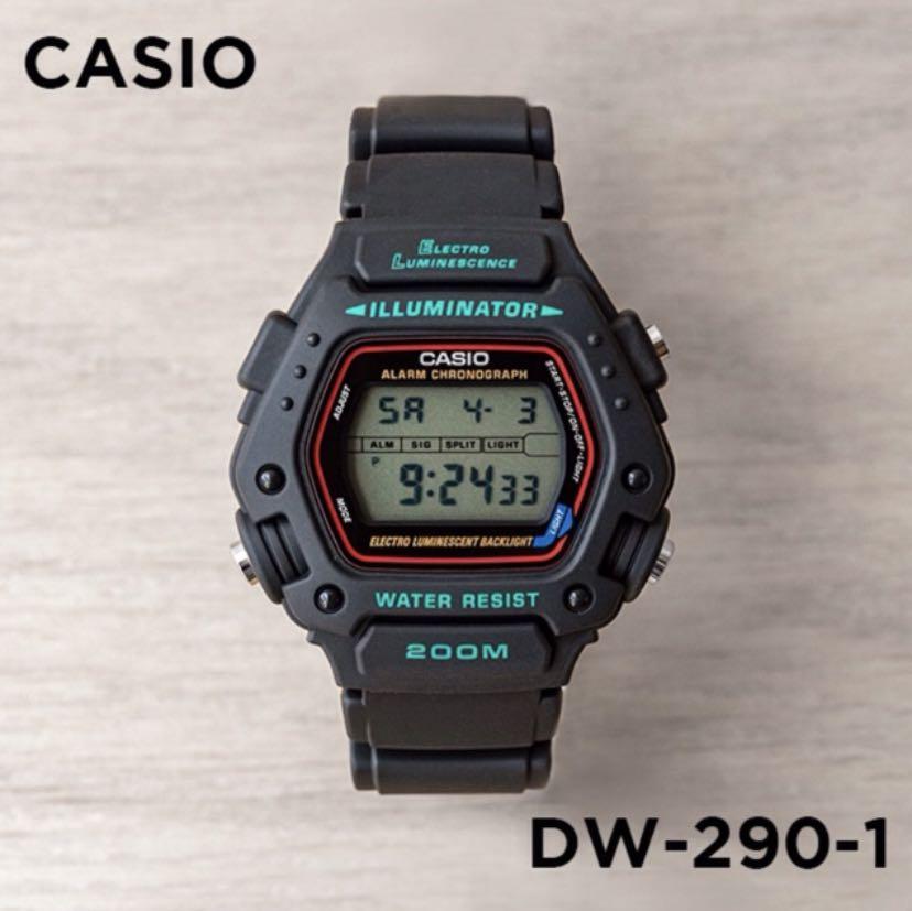 Casio DW-290 Illuminator Ethan Hunt Mission Impossible DW-290-1VS ...