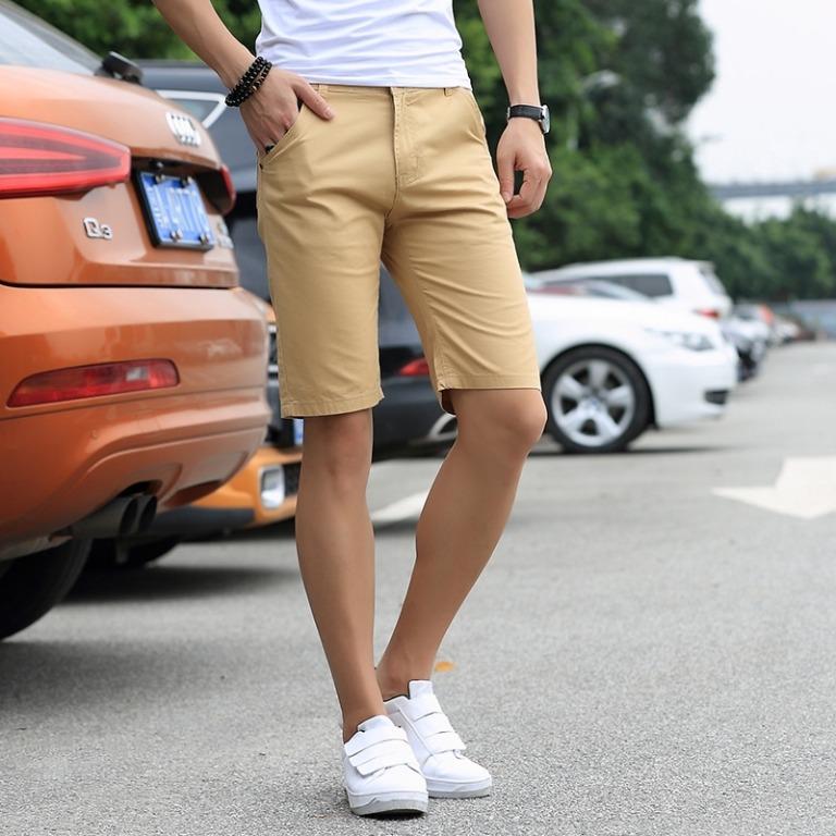 Casual Men Short Pants 100% cotton pants fashion plus size sports pants  joggers shorts