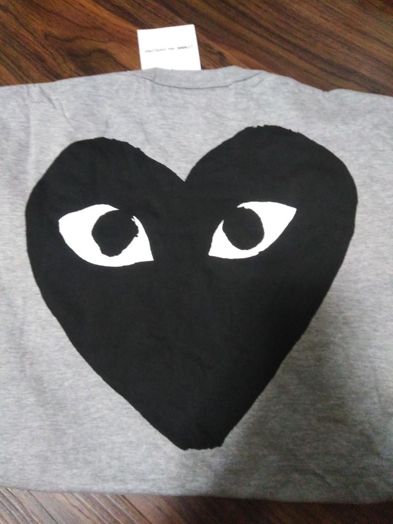 Cdg tee black heart best sale