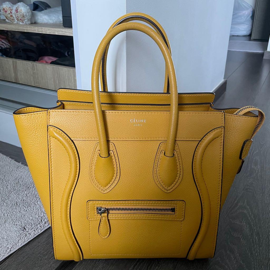Micro luggage handbag hotsell in baby drummed calfskin