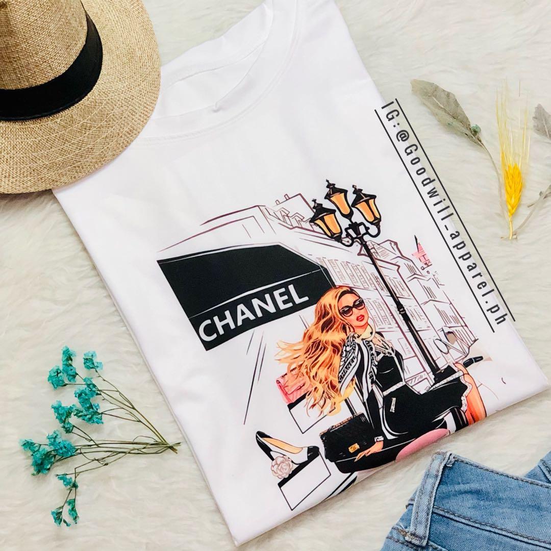 Chanel print t shirt deals