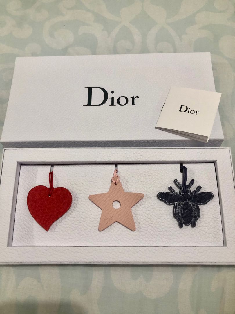 dior leather charms