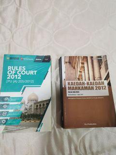Rules Of Court 2012 Textbooks Carousell Malaysia