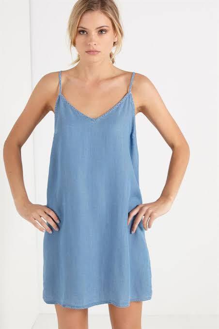 Cotton On Denim Margot Slip Dress Women s Fashion Dresses