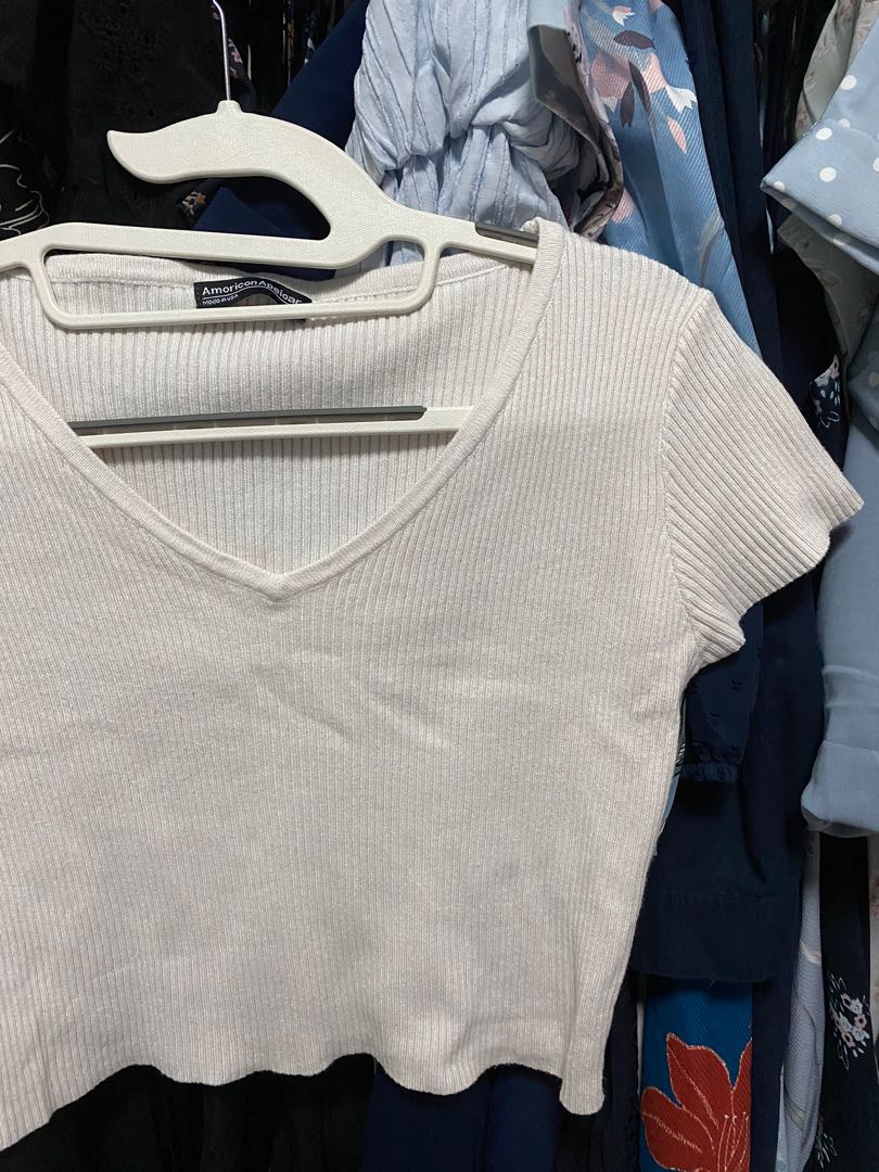 Cream Knit Top (20), Women's Fashion, Tops, Sleeveless on Carousell