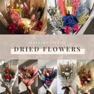 DRIED FLOWERS FOR VALENTINES