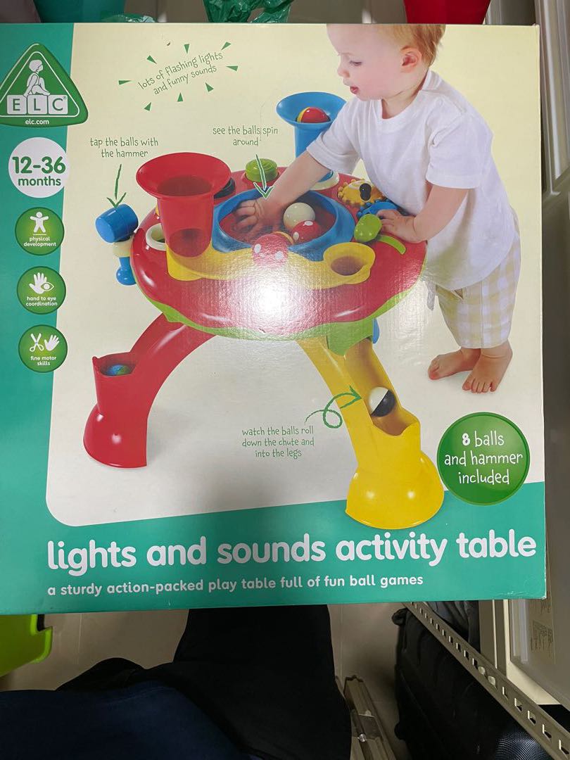 elc light and sound activity table