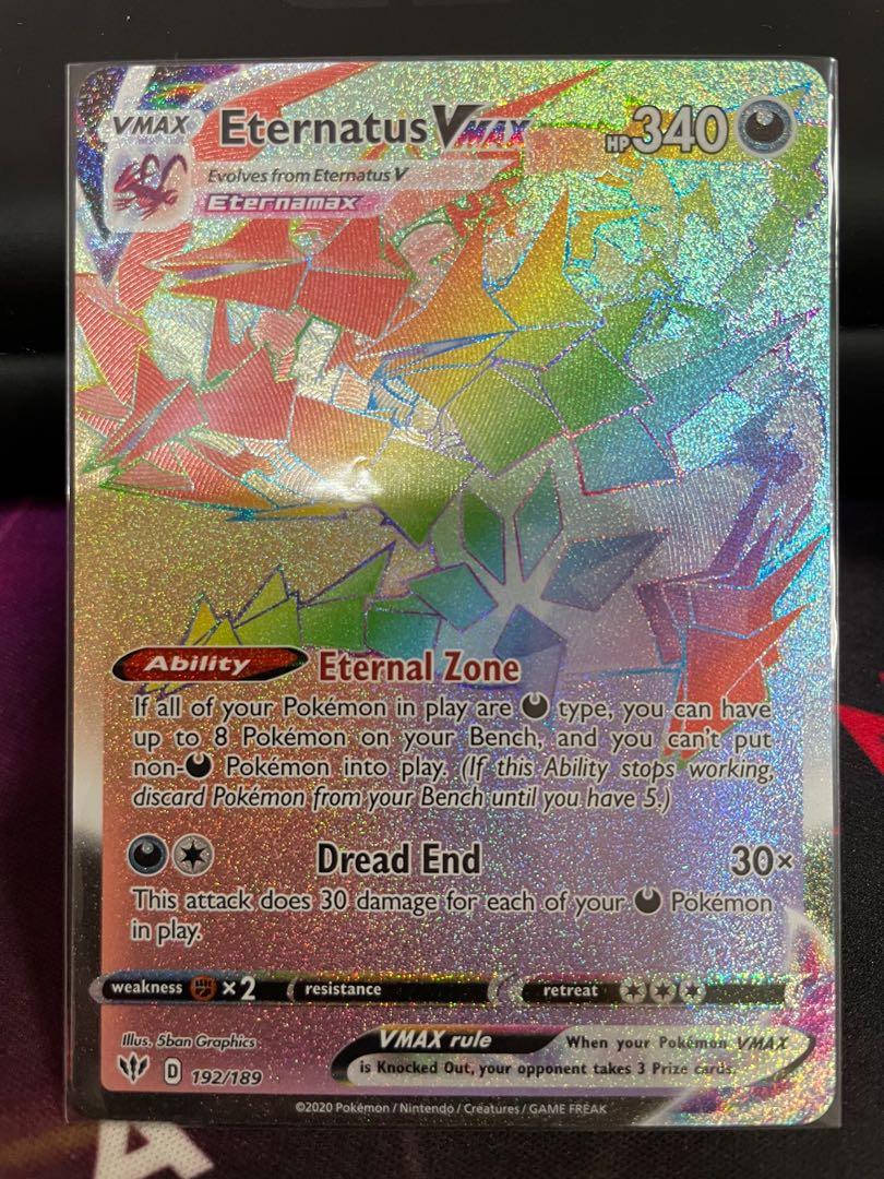 Pokemon Tcg Eternatus Vmax 192 1 Hyper Rare Sword Shield Darkness Ablaze Pokemon Tcg Toys Games Board Games Cards On Carousell Pokemon Tcg Eternatus Vmax 192 1 Hyper Rare Sword Shield Darkness Ablaze Pokemon Tcg Toys Games Board Games Cards On Carousell
