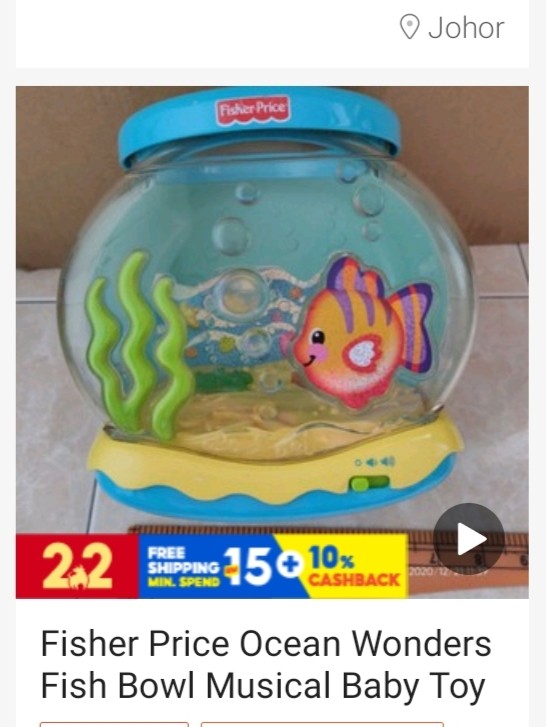 Fisher price musical hot sale fishbowl