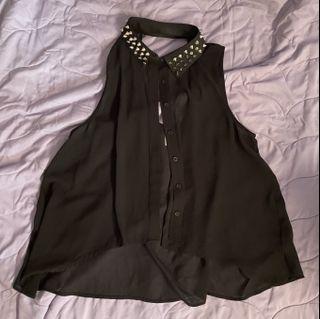 Forever21 Spike Collar top