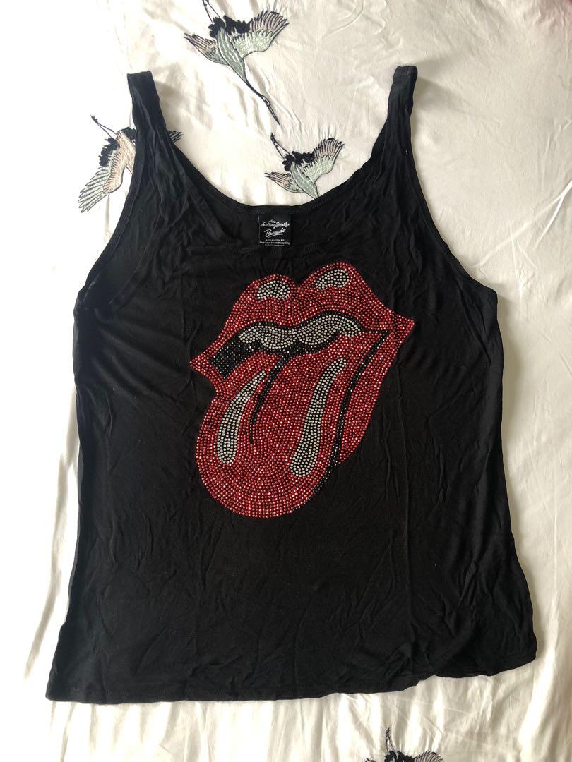 Rolling stones tank top forever 21 sale