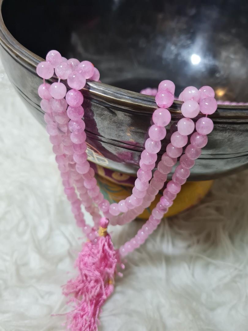 Genuine rose quartz necklace cheap