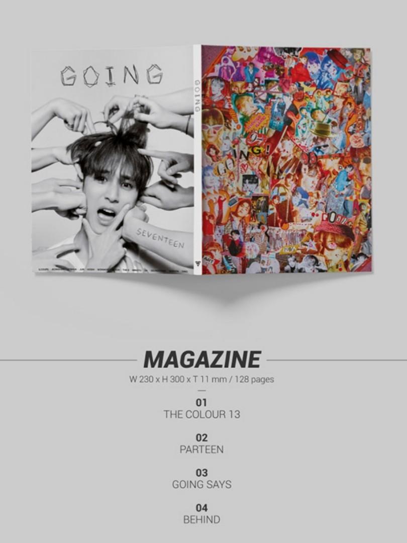 SEVENTEEN セブチ going magazine トレカ付き ゴセ雑誌 - CD