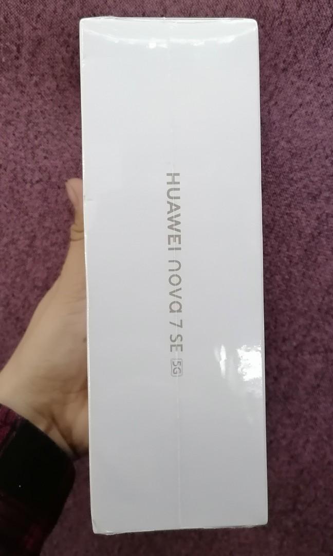 Huawei Nova 7 SE 5g NTC (Category: Huawei) located in Pasig City. Submitted by Janegresil (Listing ID 1068698278, Image 2). Description: Huawei Nova 7 SE 5g 128gb NTC Brandnew,Original,Sealed and 1year Warranty any huawei service center. (Free Case and Tempered glass) We can do meet up or delivery with In metro Manila,CoD.....
