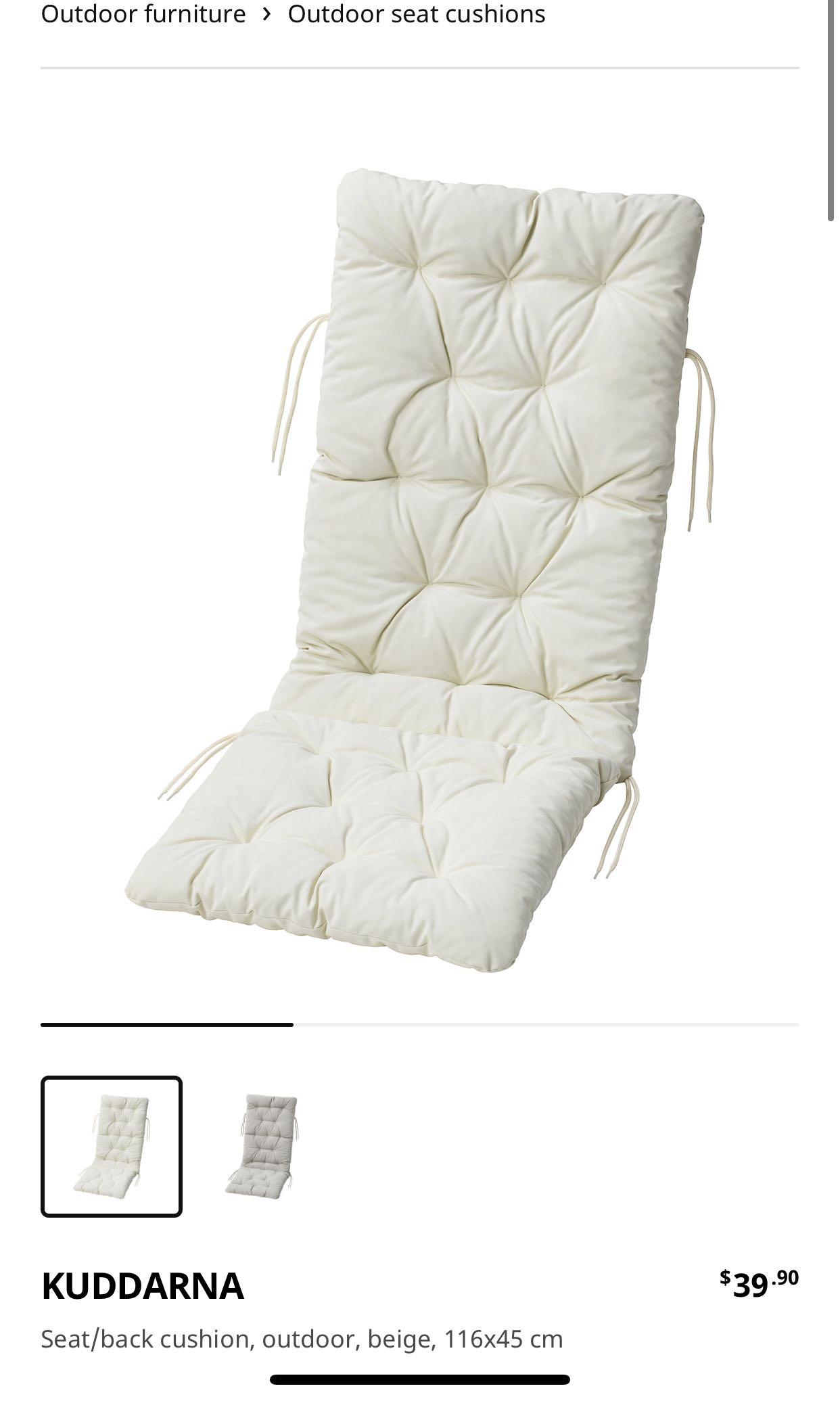 iKea Kuddarna Seat Back Cushion Furniture Home Living