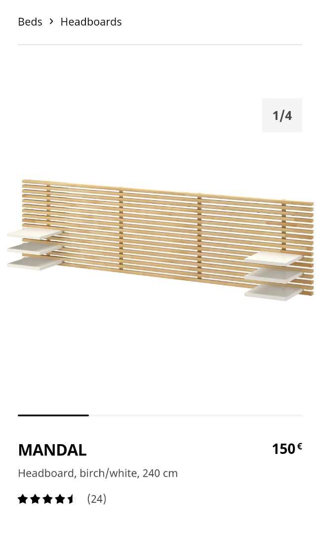 Ikea Mandal Headboard Furniture Beds Mattresses On Carousell Comes with headboard and shelving. ikea mandal headboard