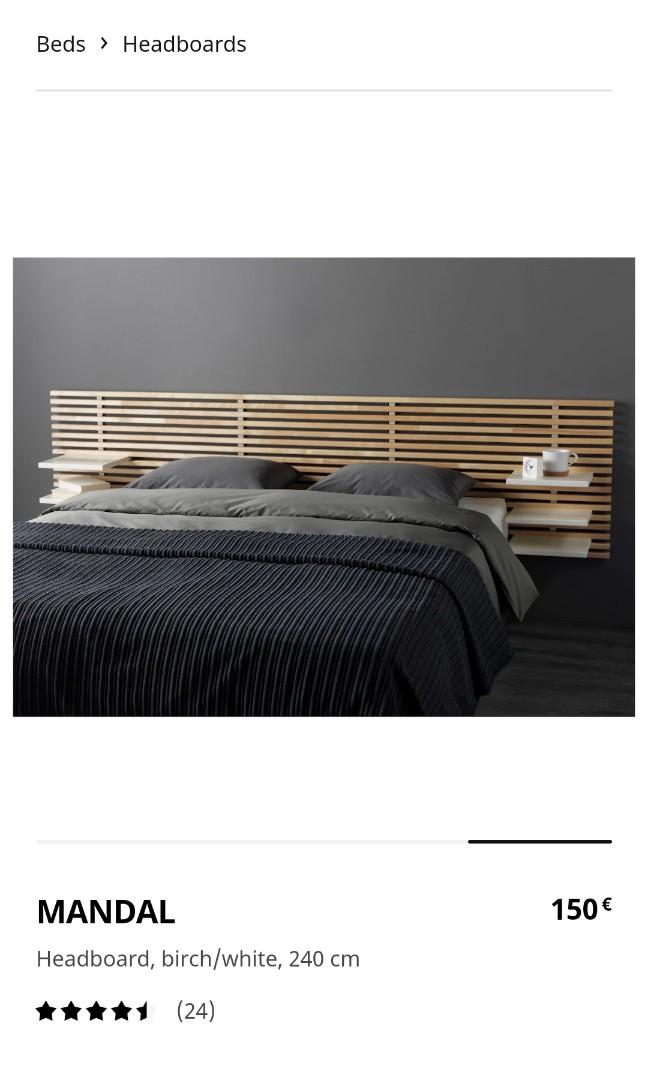Ikea Mandal Headboard Furniture Beds Mattresses On Carousell Fiberboard, acrylic paint 6 adjustable shelves included. ikea mandal headboard