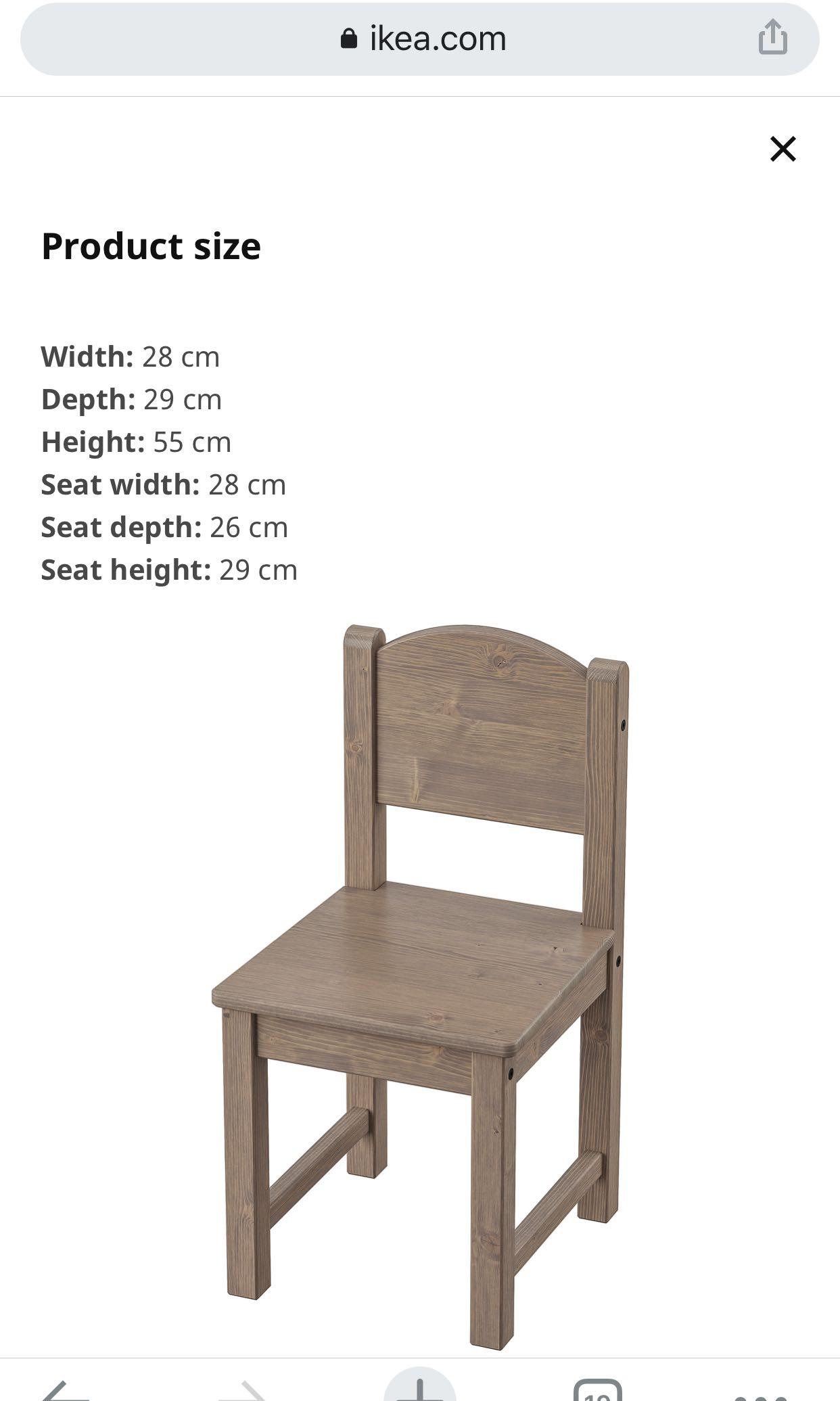 Ikea SUNDVIK children’s table and chair kids table, Babies & Kids, Baby