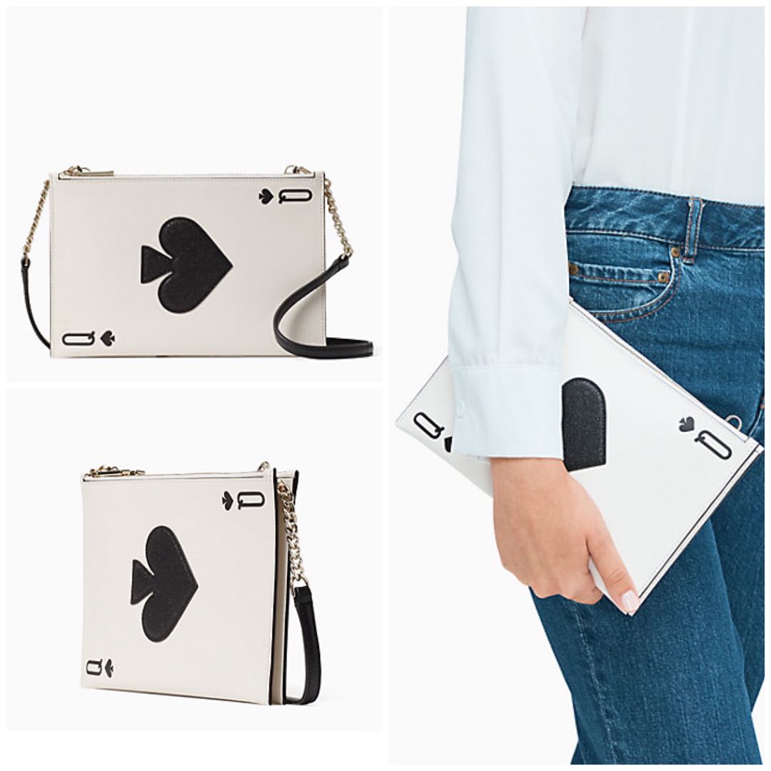 Kate spade playing card clutch hotsell