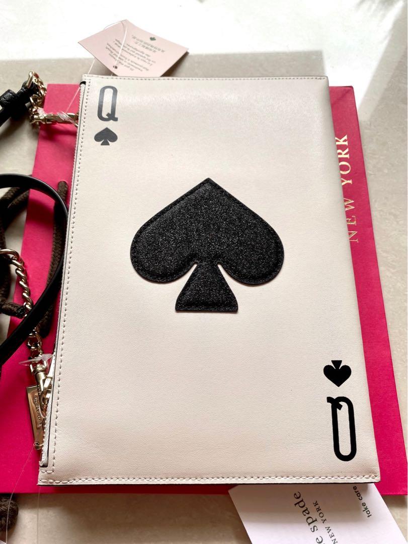Kate spade playing card clutch online