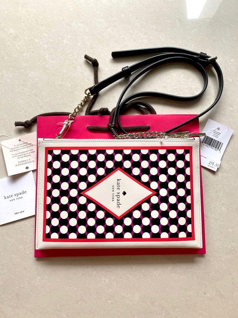 Kate spade lucky draw 2025 triple pouch