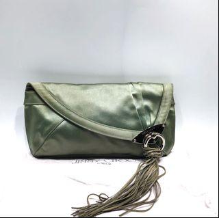 JIMMY CHOO WOMAN’S GREEN CLUTCH 217002571 - JIMMY CHOO WOMAN’S GREEN CLUTCH 217002571 -