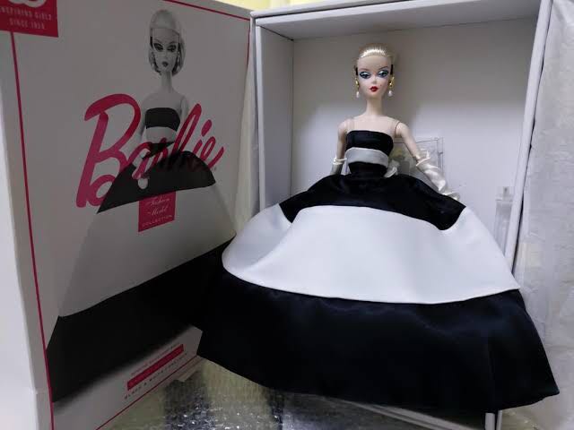 Barbie fashion model collection shop black and white forever doll