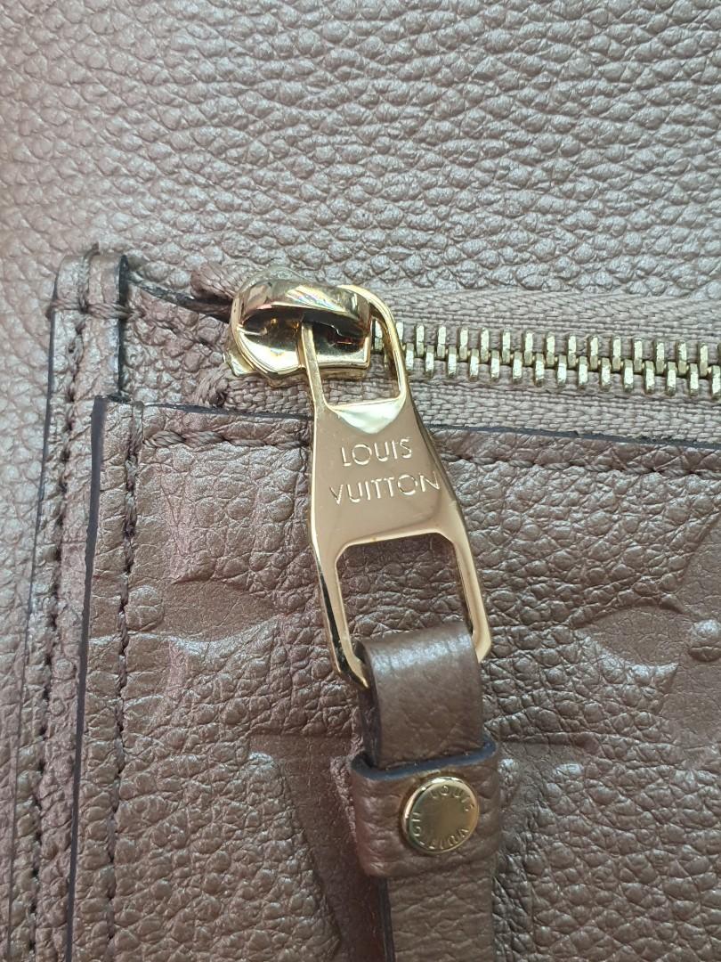 LOUIS VUITTON Curieuse Monogram Empreinte Leather Wallet Bronze