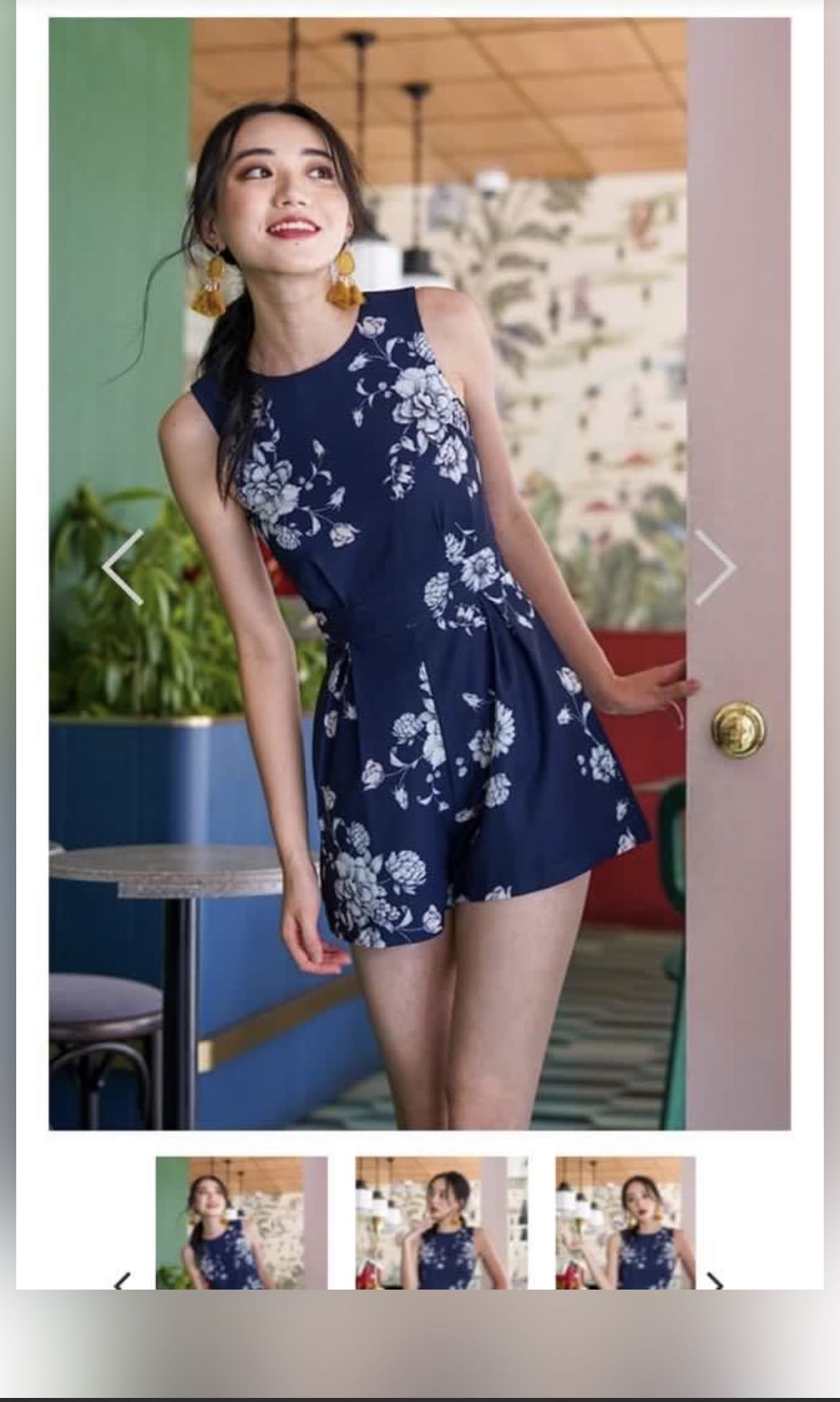 Lovet Vivien Round Neck Romper, Women's