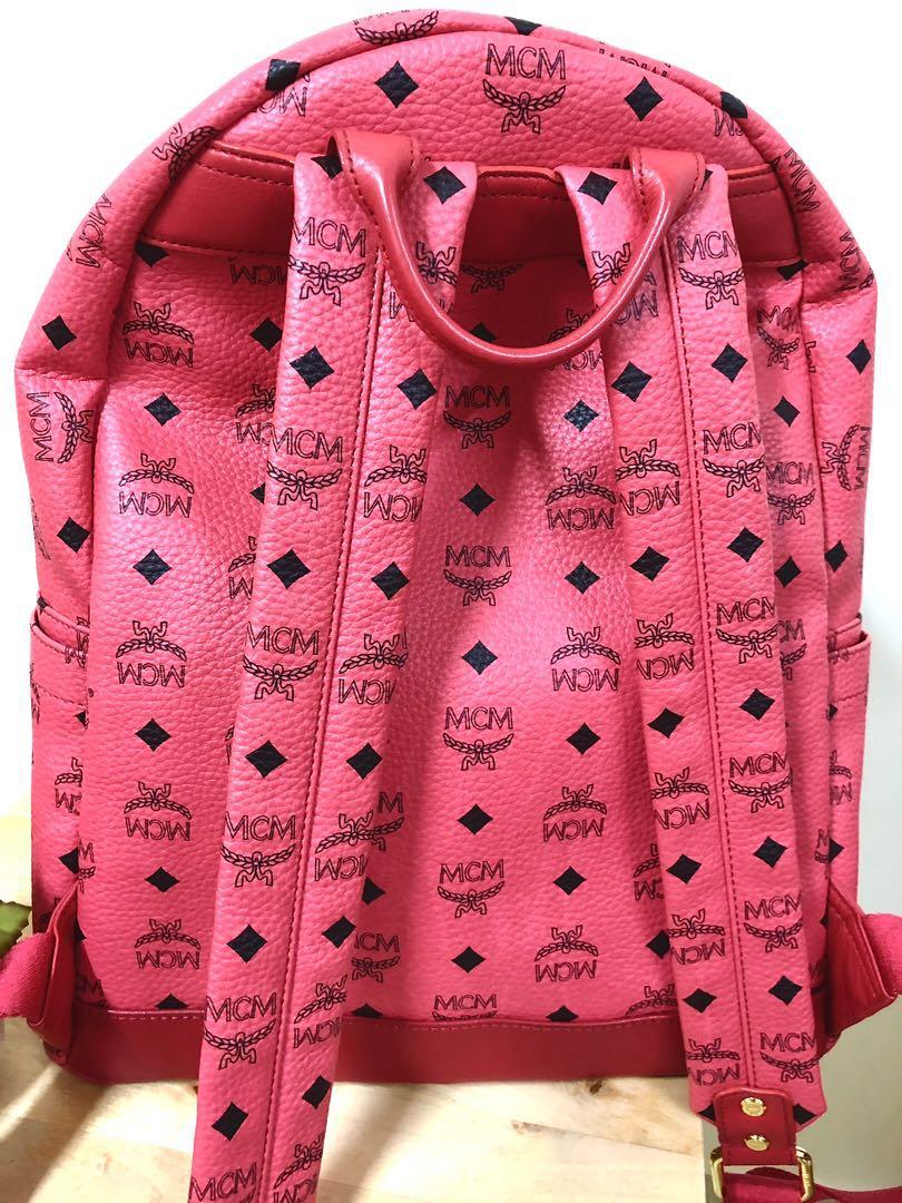 Backpack MCM Pink in Synthetic - 34148388