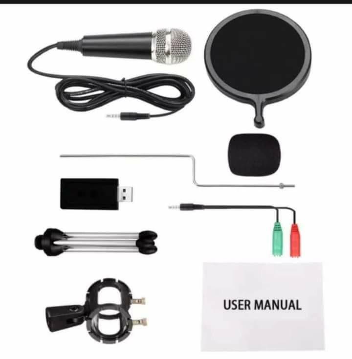 MICROPHONE KIT SET (Category: Microphones) located in Pasig City. Submitted by meanntamayo (Listing ID 1068655698, Image 1). Description: PRE-ORDER (ac) BM700 3.5mm Professional Condenser Microphone Kit With Filter Plug & Play 💸630.