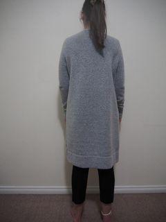 Milk and Honey Thick Woolen Long Grey Cardigan