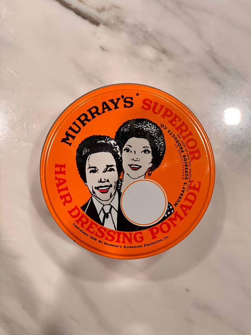 Murray’s Superior Hair Dressing Pomade (Category: Men's Grooming) located in Taguig. Submitted by eb989 (Listing ID 1068759537, Image 1). Description: One can of Murray’s Superior Hair Dressing Pomade Payment before delivery (via Grab or Lalamove).