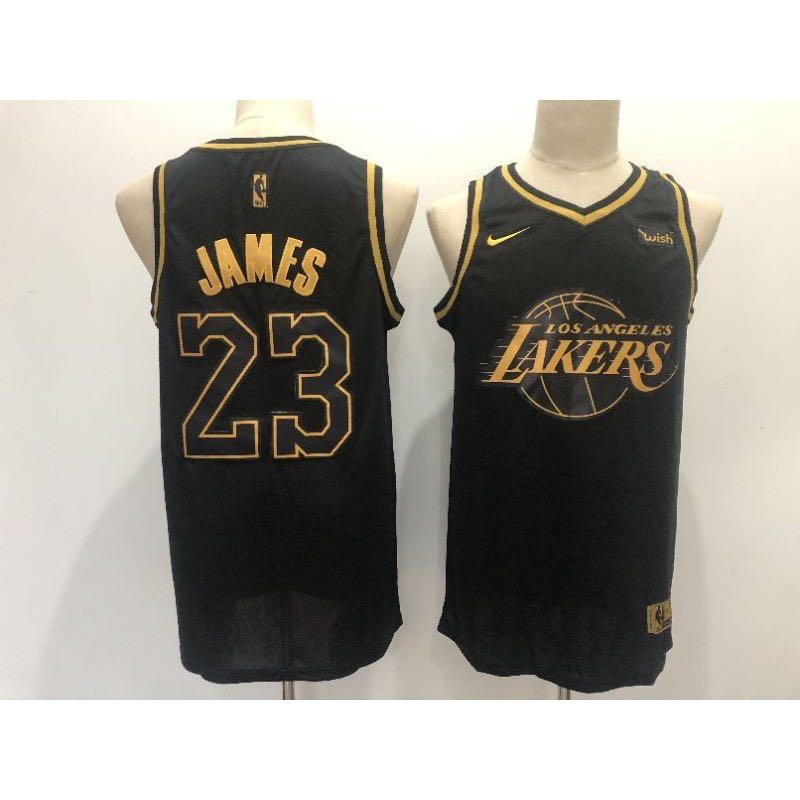 lebron black and gold jersey