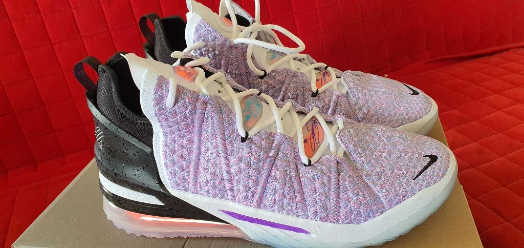 red white and blue lebron 18