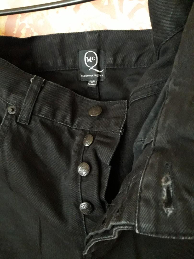 alexander mcqueen black jeans