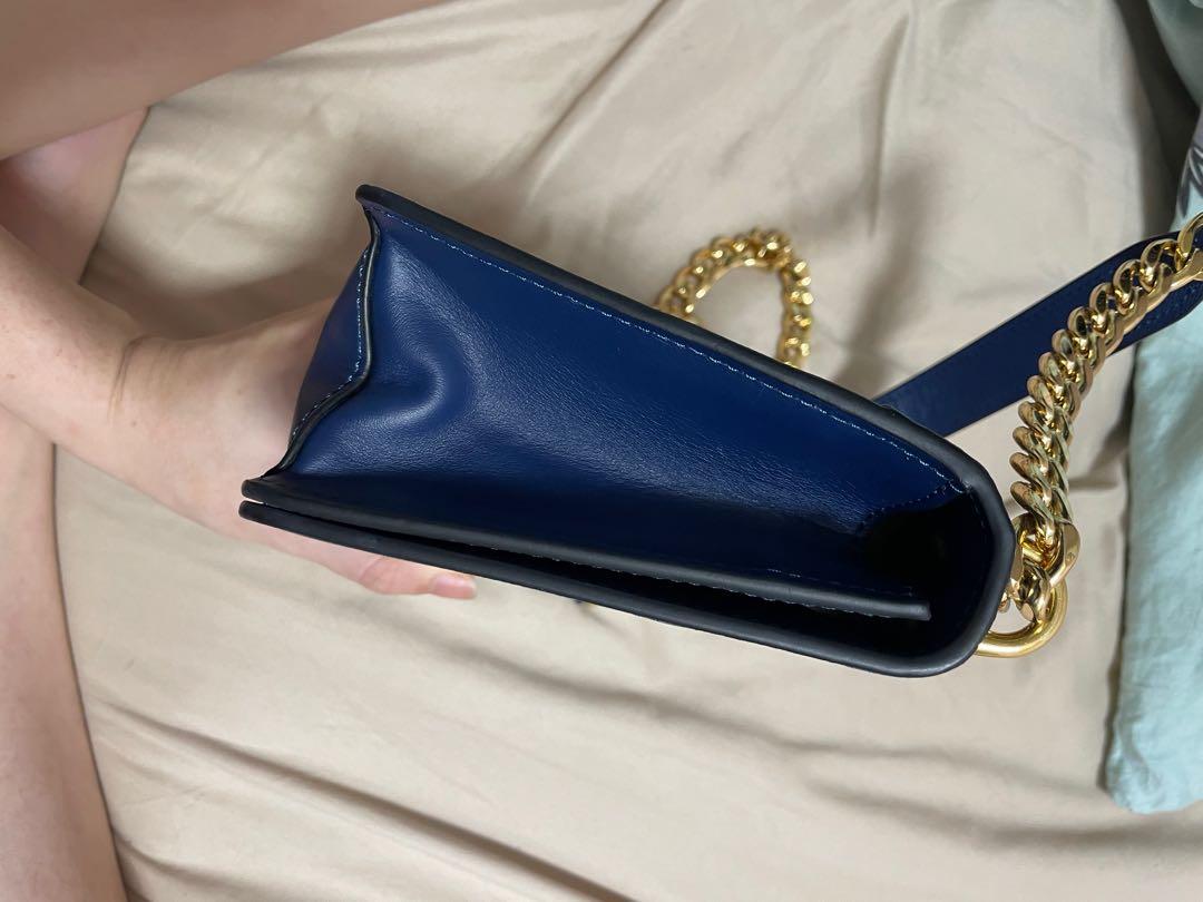 Prada Pattina Saffiano leather shoulder crossbody bag with chain – The Find