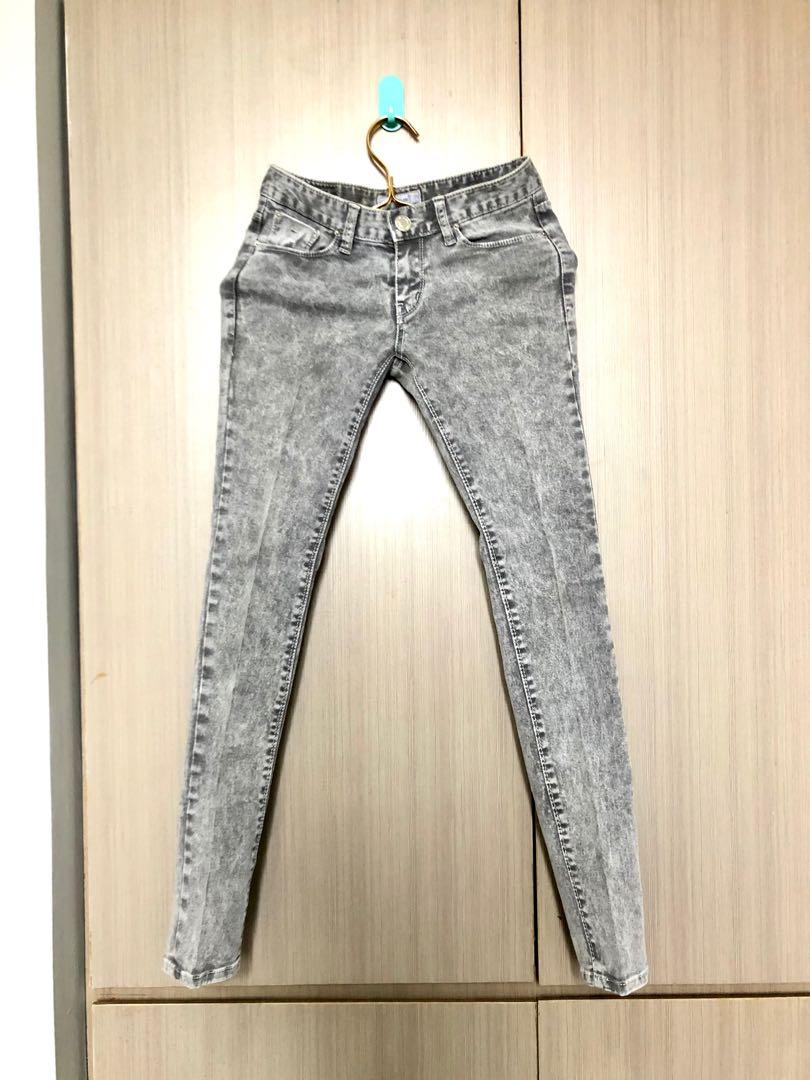Public \u0026 Co. Grey Denim Jeans, Fesyen 