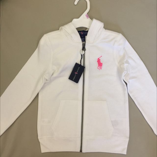pink pony fleece sweatshirt