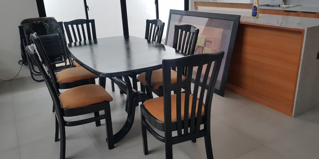 RUSH SALE! LIPA CITY Dining Table & Chair Set for 6pax, Furniture