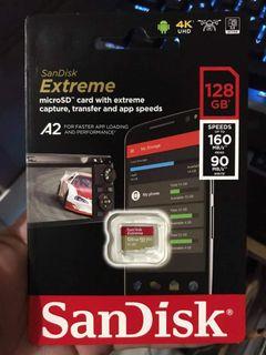 SanDisk Extreme 160mbps microSD 128gb