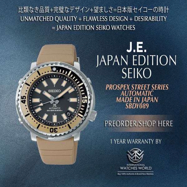 SEIKO JAPAN EDITION PROSPEX AUTOMATIC STREET SERIES SBDY089 MADE IN JAPAN  EXCLUSIVE TO JAPAN ONLINE ONLY, Mobile Phones & Gadgets, Wearables & Smart  Watches on Carousell
