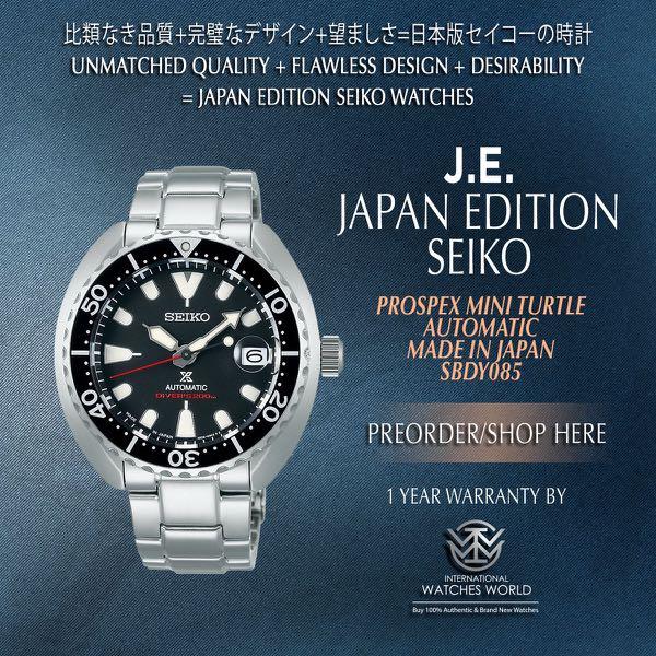 SEIKO JAPAN EDITION PROSPEX AUTOMATIC MINI TURTLE MADE IN JAPAN SBDY085  BRACELET BLACK CLASSIC, Mobile Phones & Gadgets, Wearables & Smart Watches  on Carousell