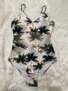 Sexy tropical one piece swimsuit
