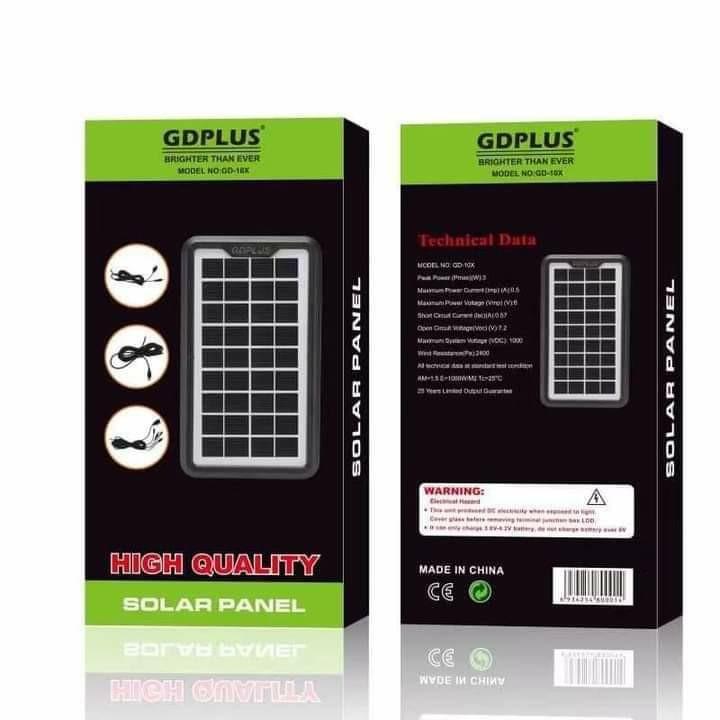 PRE ORDER!!! PLS READ TILL LASTS/ SOLAR CHARGER (Category: Chargers) located in Pasig City. Submitted by meanntamayo (Listing ID 1068655978, Image 2). Description: PRE-ORDER (ac) GD-10X Solar Panel Charger for Universal Cellphone 💸350.